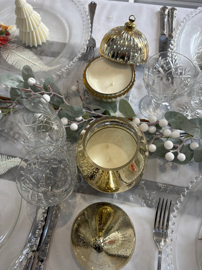 Christmas Glass Bauble Scented Candle – Limited Edition