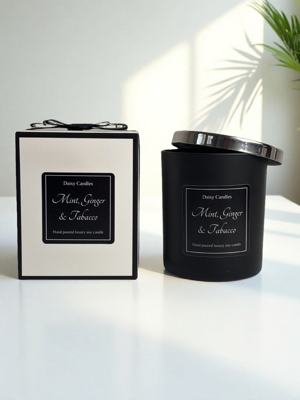 Mint, Ginger & Tobacco Luxury Soy Candle