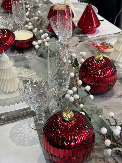 Christmas Glass Bauble Scented Candle – Limited Edition