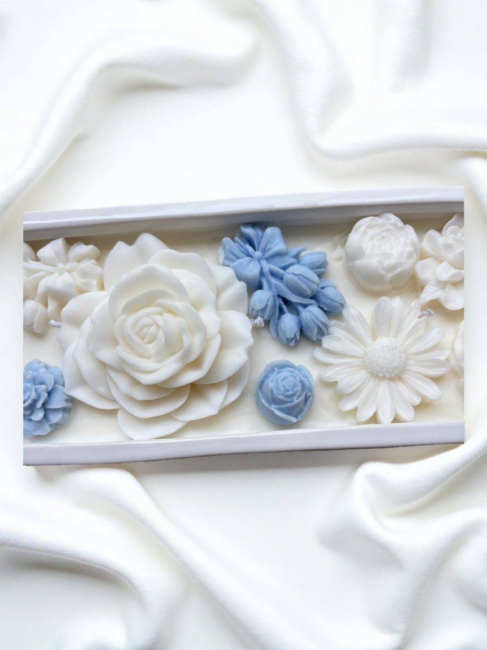 Large Baguette Floral Candle