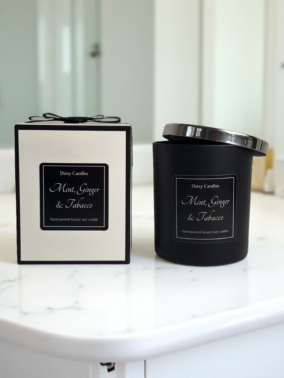 Mint, Ginger & Tobacco Luxury Soy Candle