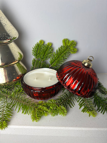 Christmas Glass Bauble Scented Candle – Limited Edition
