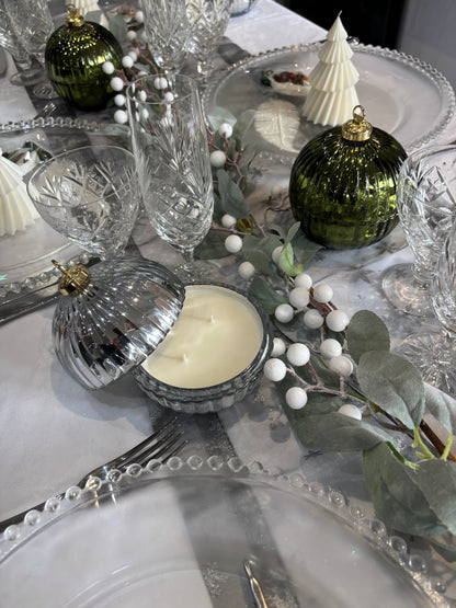 Christmas Glass Bauble Scented Candle – Limited Edition