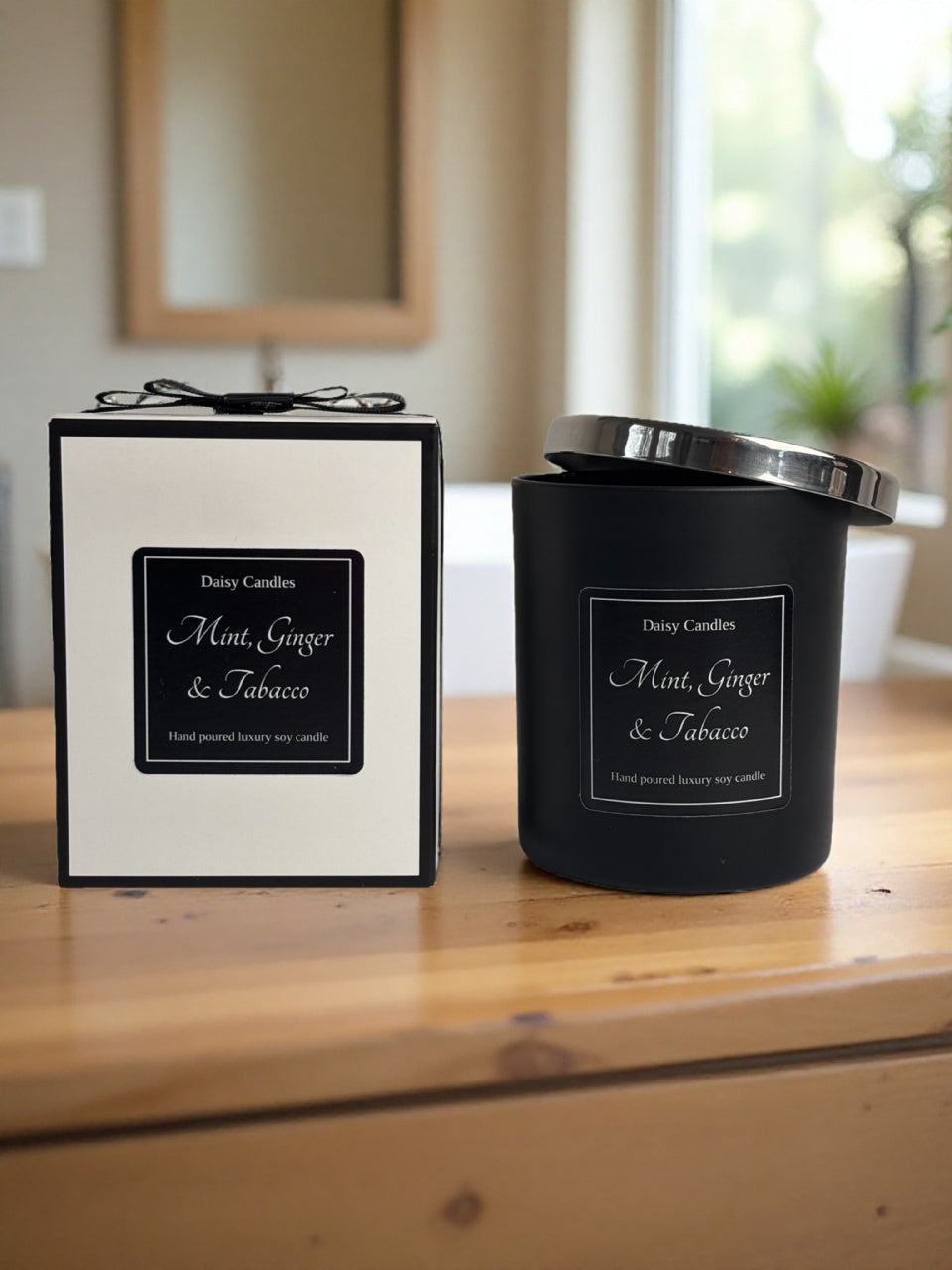 Mint, Ginger & Tobacco Luxury Soy Candle