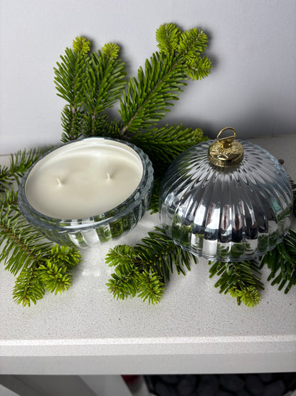 Christmas Glass Bauble Scented Candle – Limited Edition