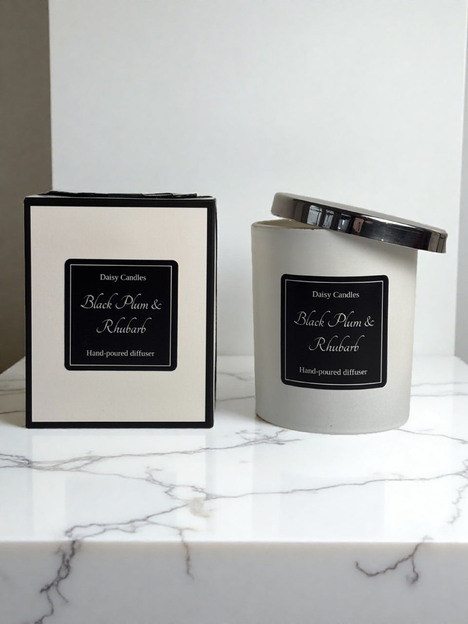 Black Plum & Rhubarb Luxury Soy Candle