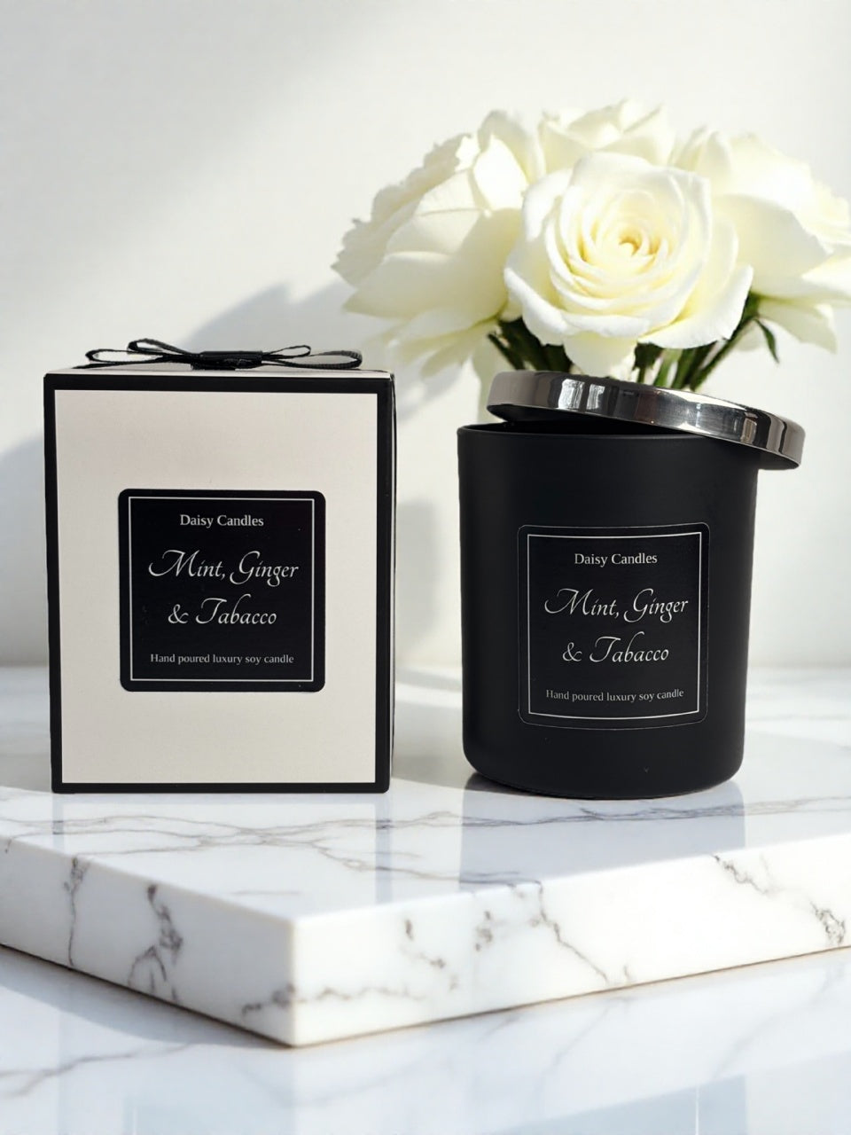 Mint, Ginger & Tobacco Luxury Soy Candle