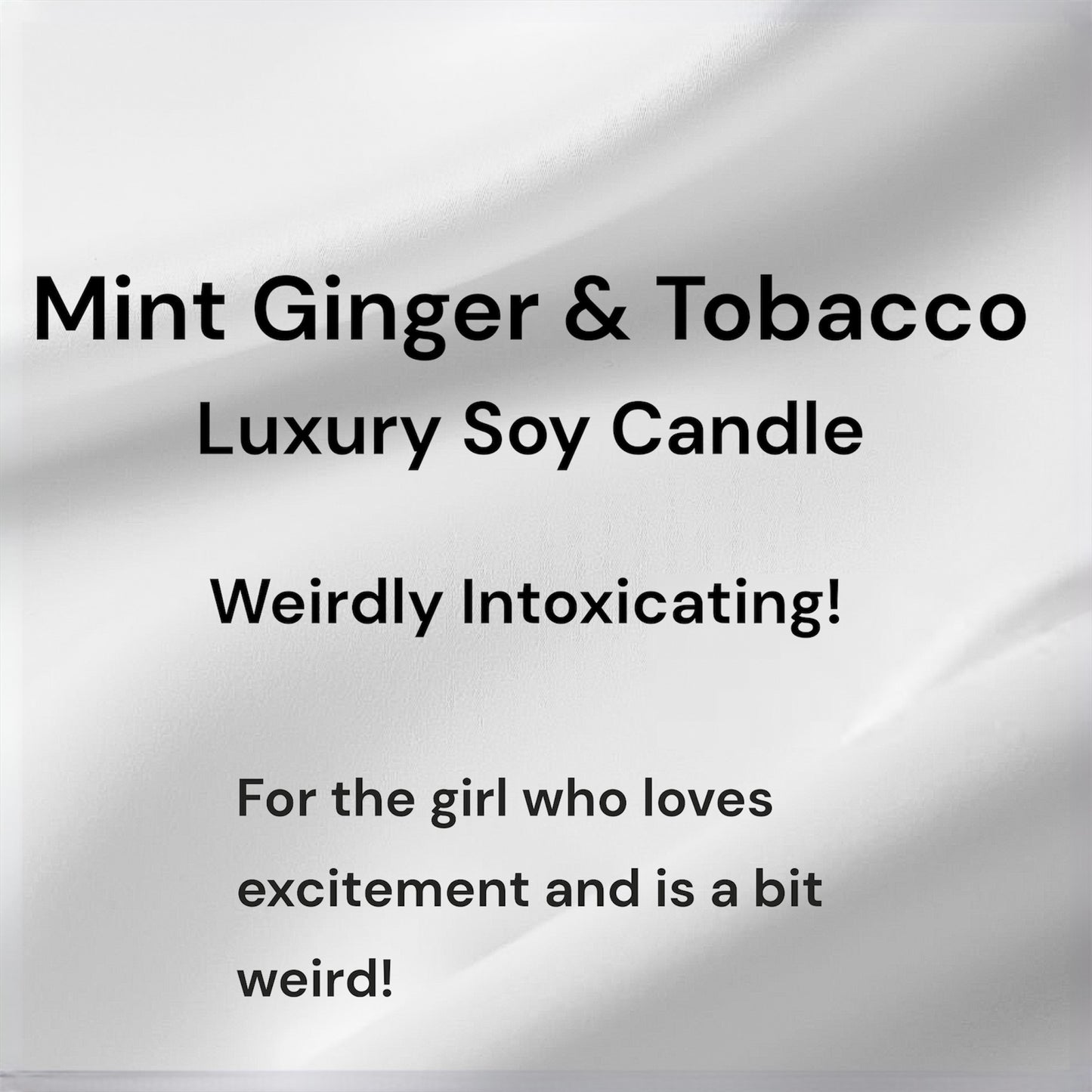 Mint, Ginger & Tobacco Luxury Soy Candle