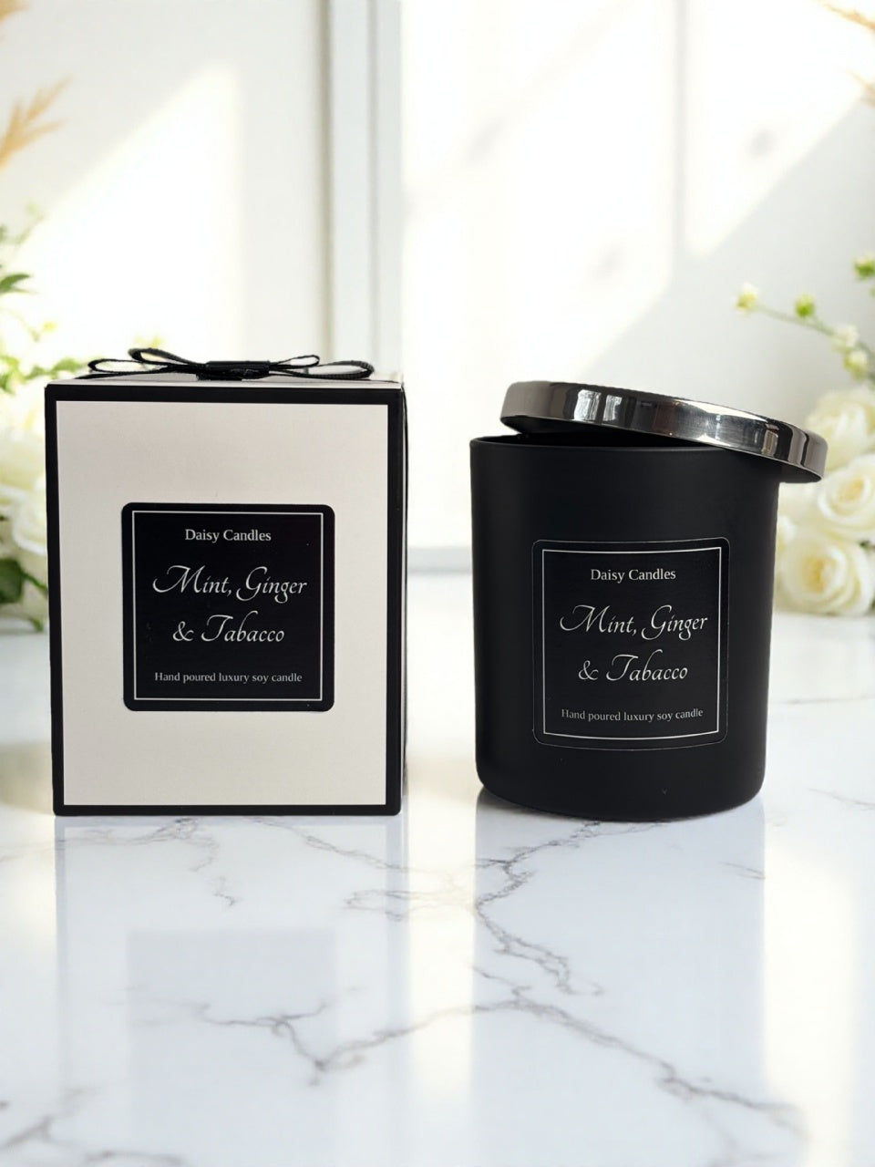 Mint, Ginger & Tobacco Luxury Soy Candle
