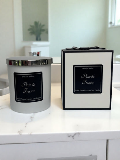 Pear & Freesia Luxury Soy Candle