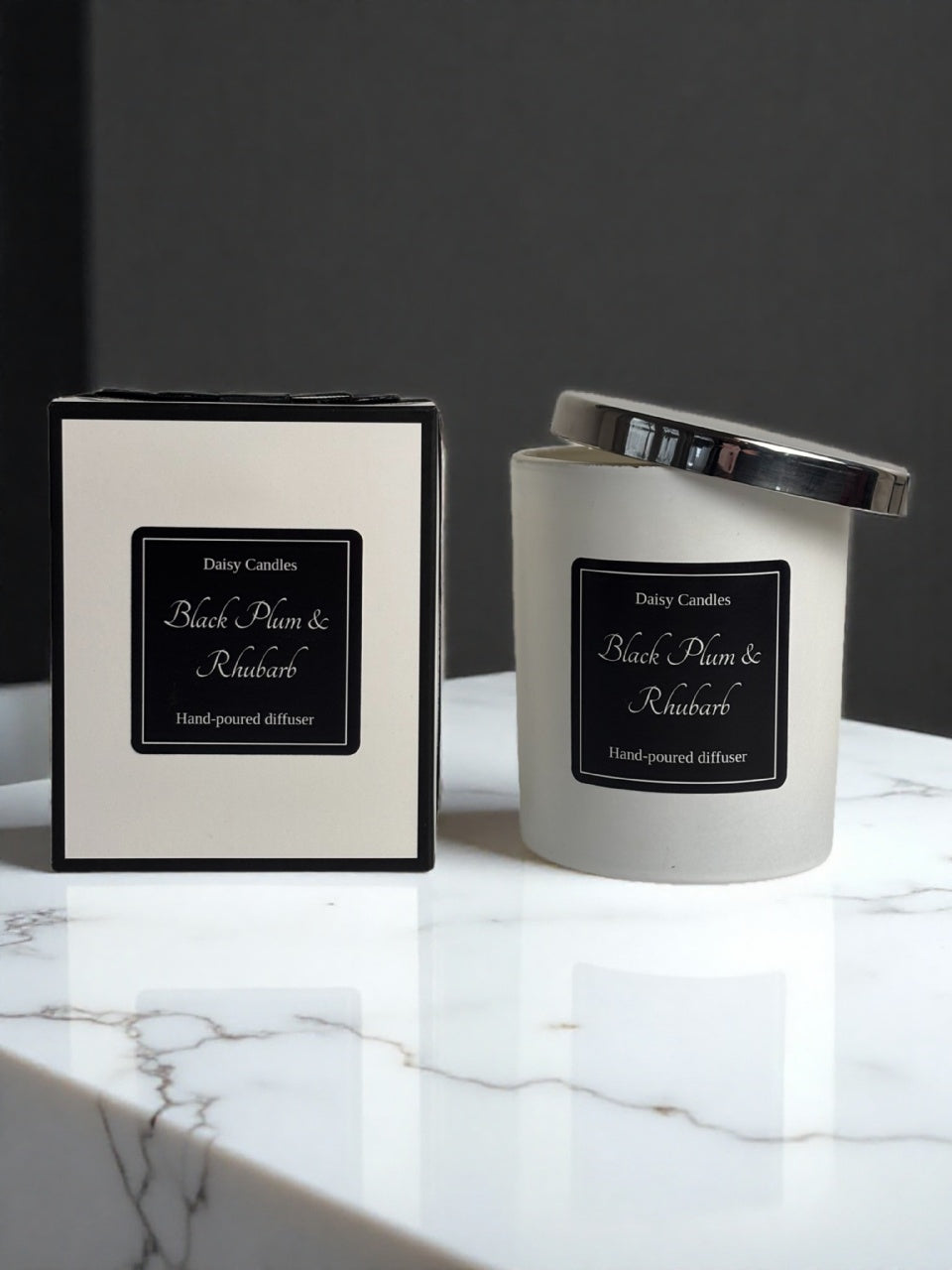 Black Plum & Rhubarb Luxury Soy Candle