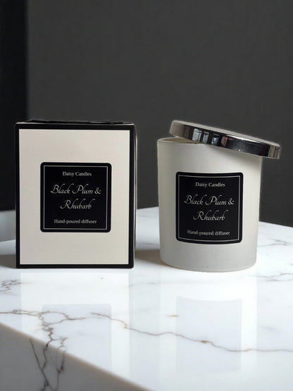 Black Plum & Rhubarb Luxury Soy Candle