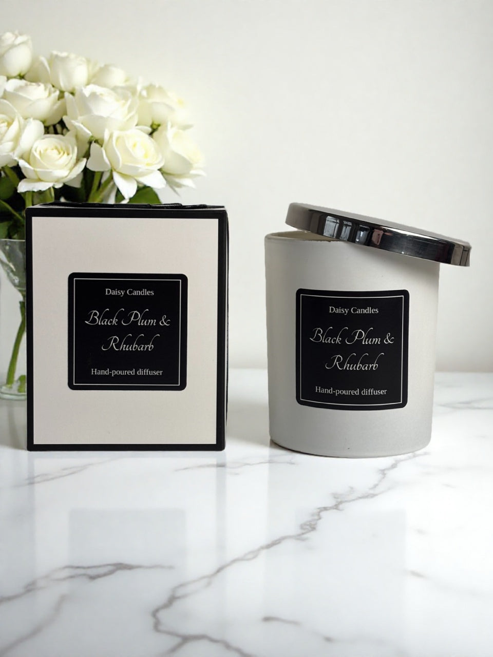 Black Plum & Rhubarb Luxury Soy Candle