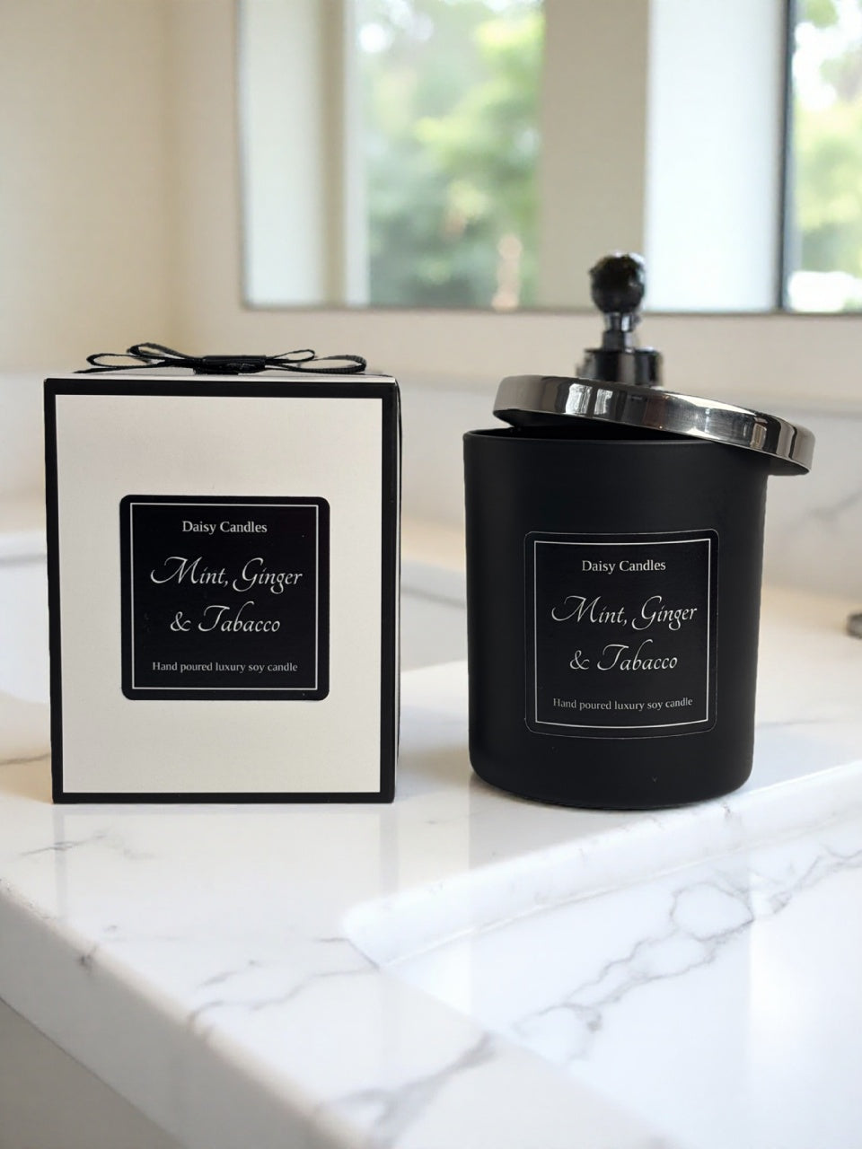 Mint, Ginger & Tobacco Luxury Soy Candle
