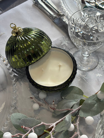 Christmas Glass Bauble Scented Candle – Limited Edition