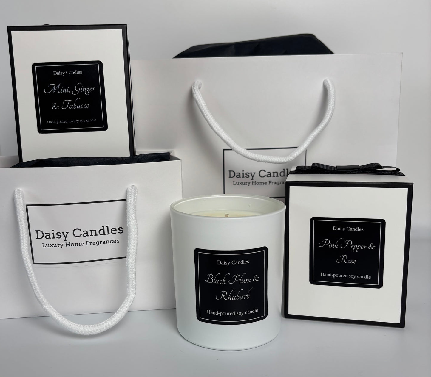 Black Plum & Rhubarb Luxury Soy Candle