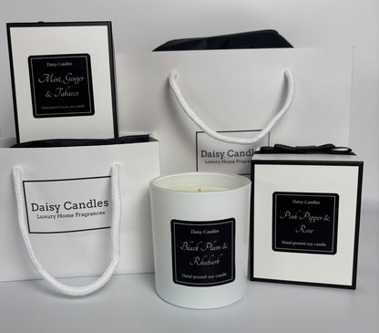 Black Plum & Rhubarb Luxury Soy Candle