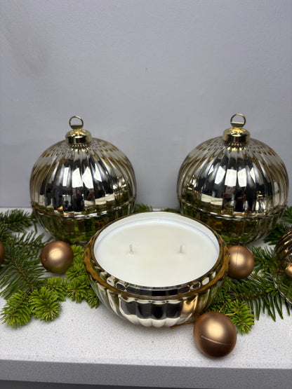 Christmas Glass Bauble Scented Candle – Limited Edition