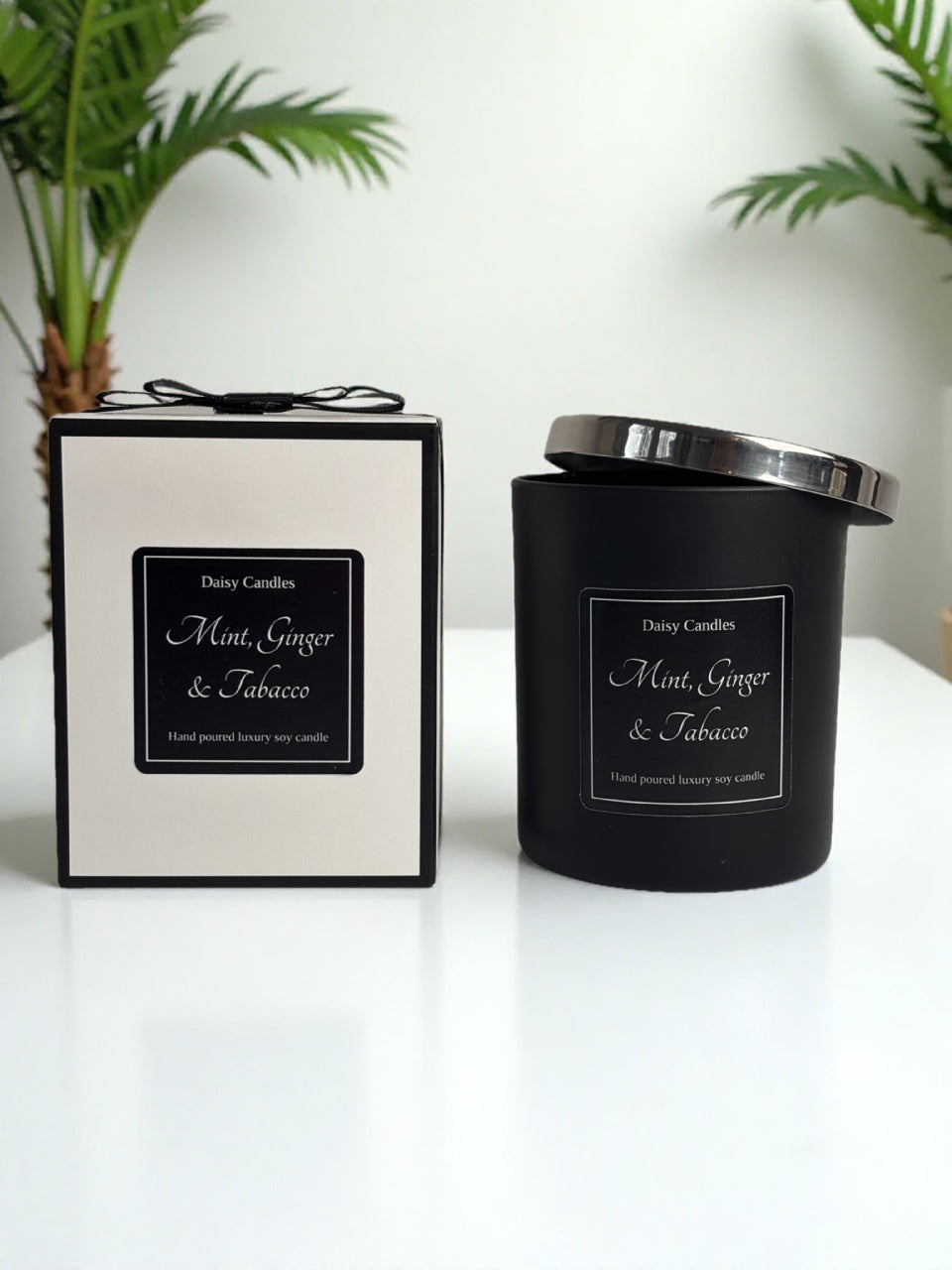 Mint, Ginger & Tobacco Luxury Soy Candle