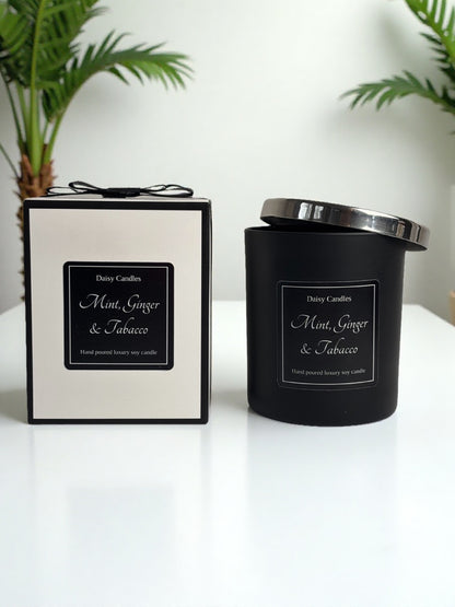 Mint, Ginger & Tobacco Luxury Soy Candle