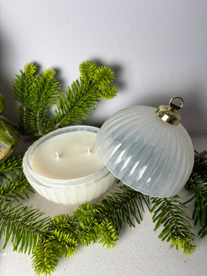 Christmas Glass Bauble Scented Candle – Limited Edition