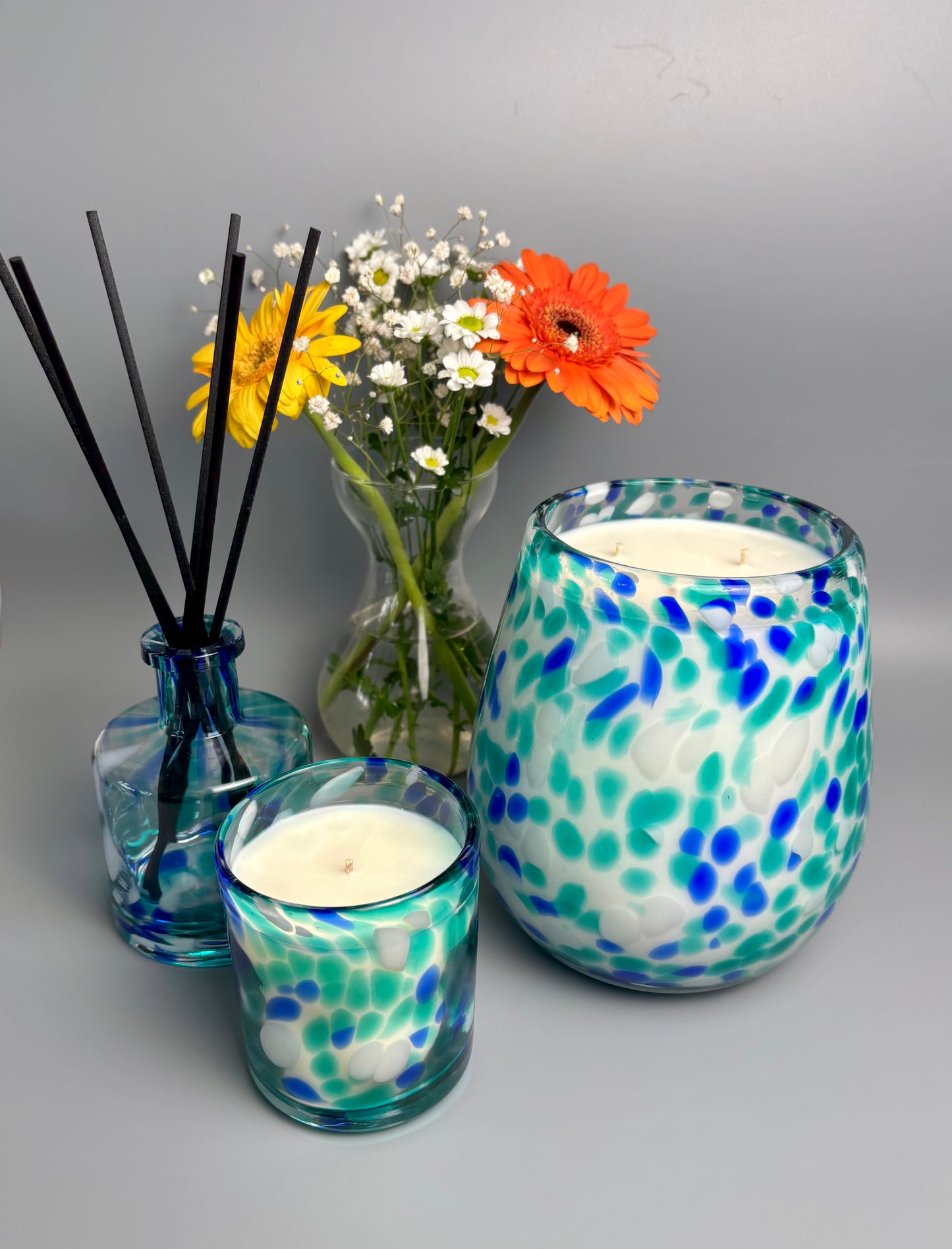 Santorini Décor Candle Collection