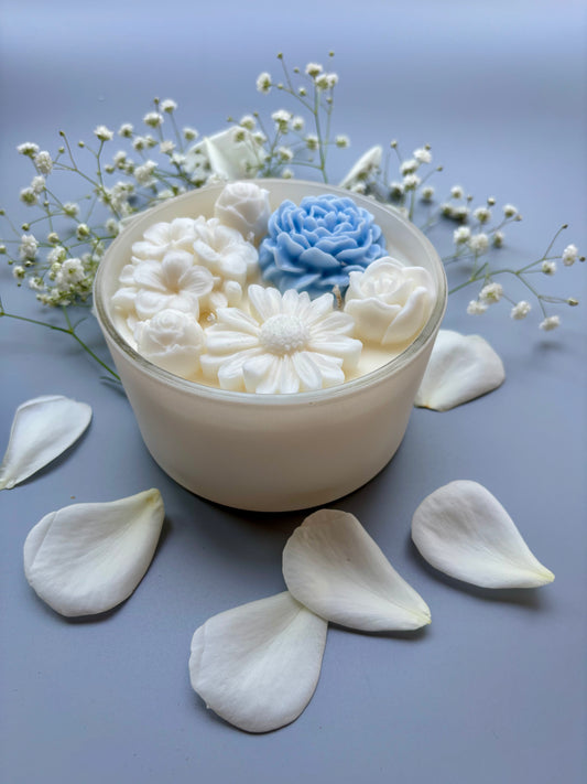 Decorative Flower Candle - Medium