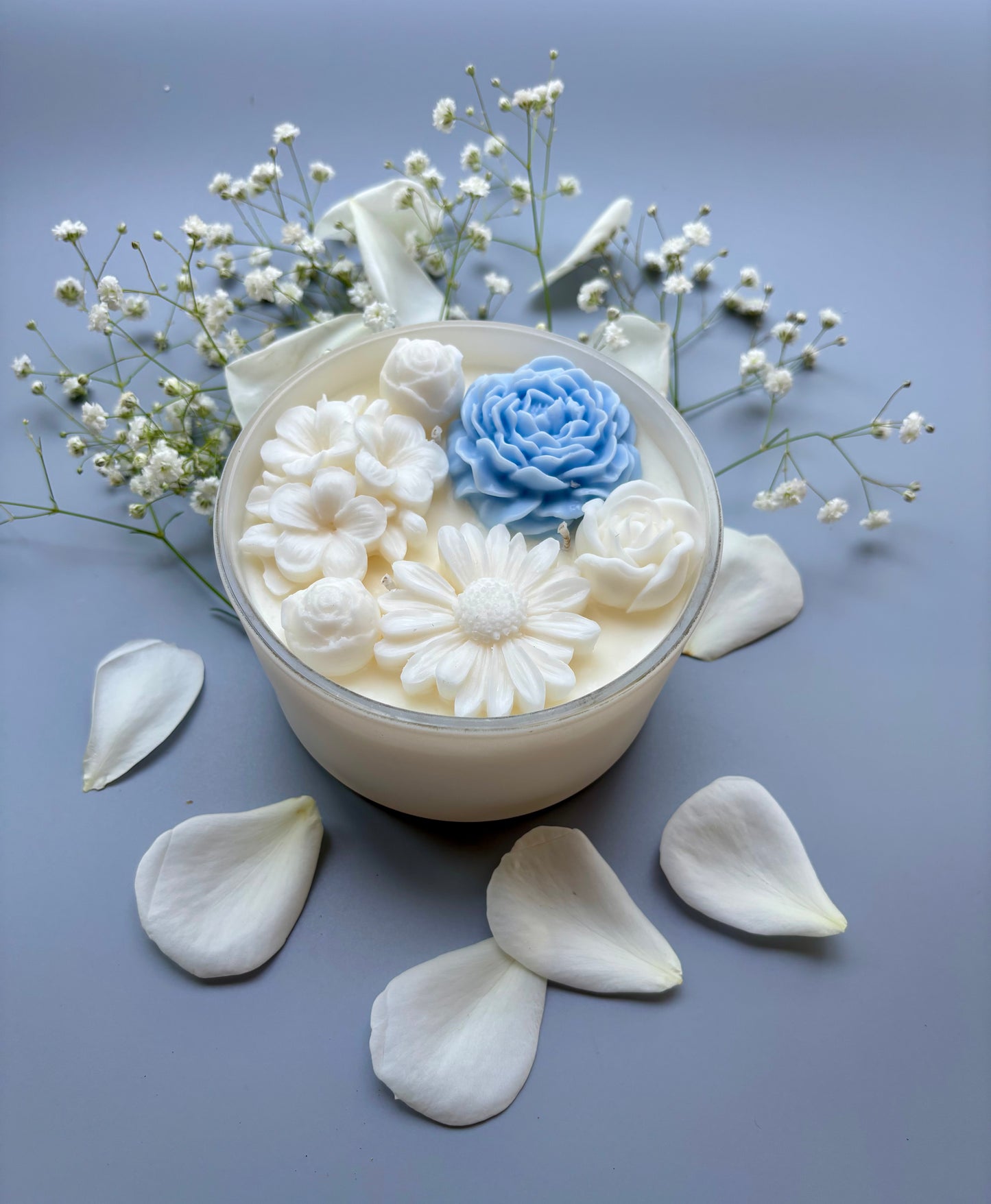Decorative Flower Candle - Medium