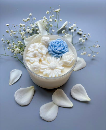 Decorative Flower Candle - Medium