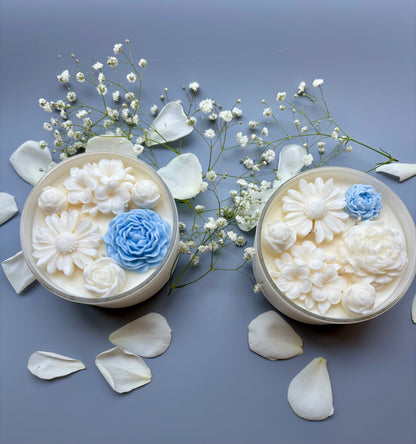 Decorative Flower Candle - Medium