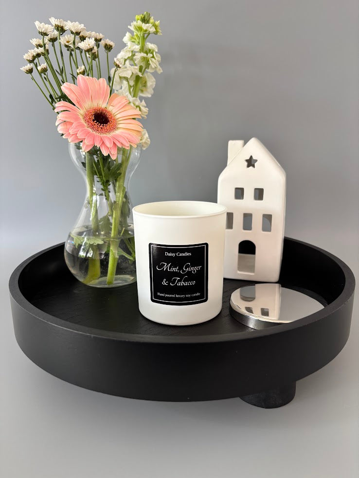 Mint, Ginger & Tobacco Luxury Soy Candle