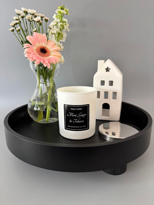 Mint, Ginger & Tobacco Luxury Soy Candle