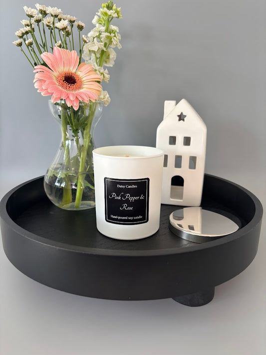 Pink Pepper & Rose Luxury Soy Candle
