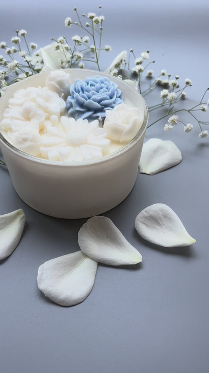 Decorative Flower Candle - Medium
